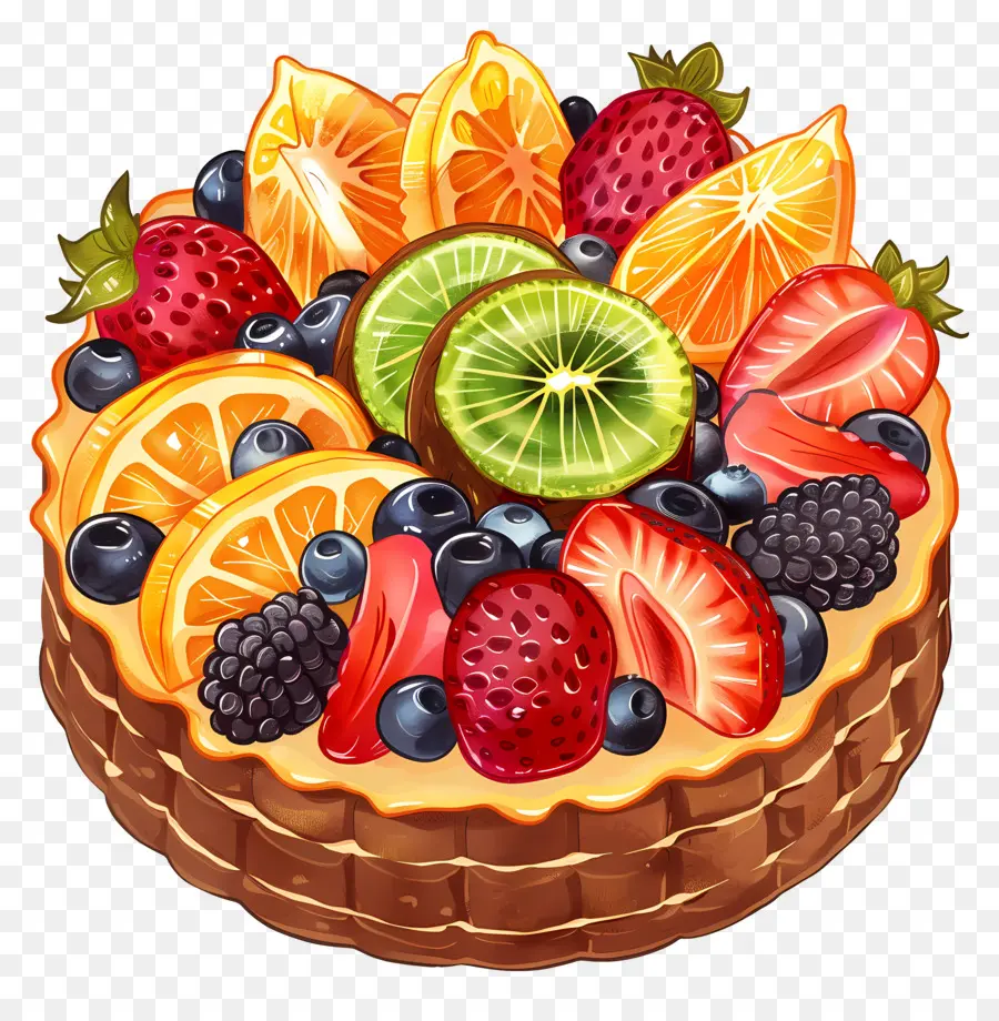 Torta De Frutas，Sobremesa PNG