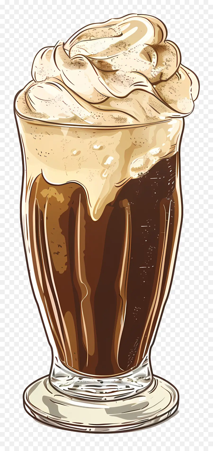 Creme De Gelo Flutuante，Bebida De Chocolate PNG