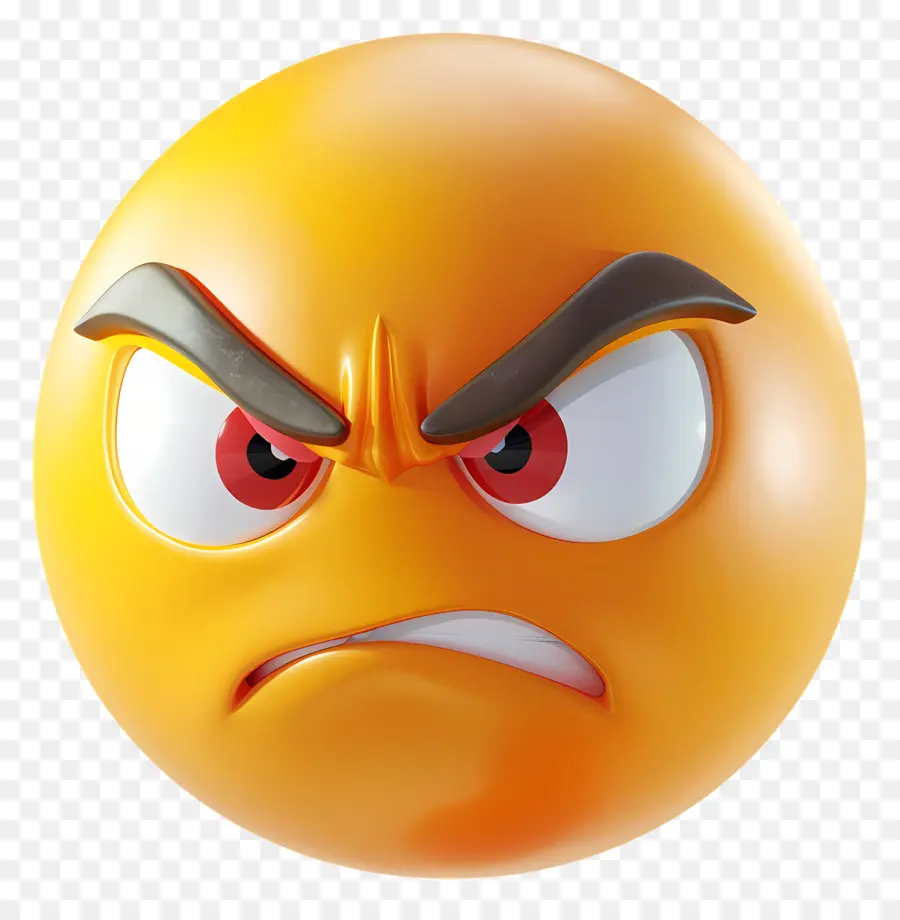 Angry Emoji，Rosto A Sorrir PNG