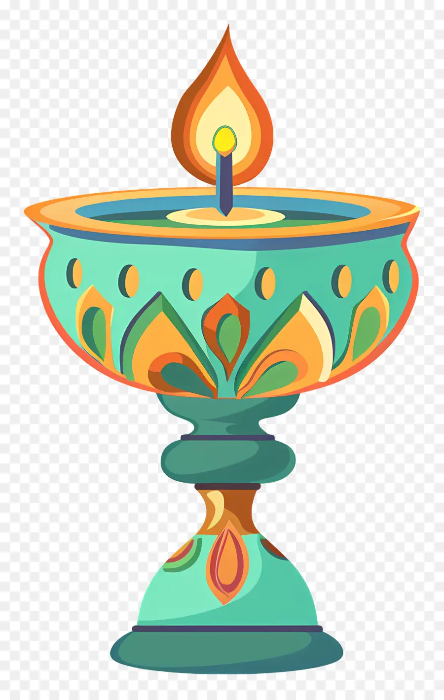 Lâmpada De Lâmpada，Vaso Colorido PNG