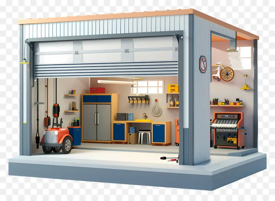 Garagem 3d，Workshop PNG