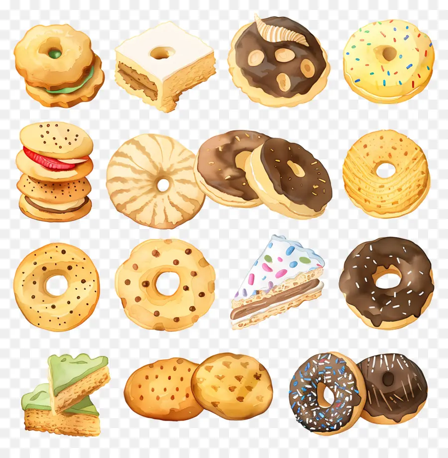 Cookies，Pastelaria PNG