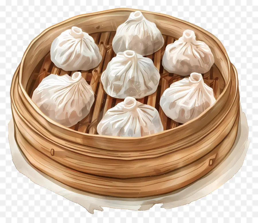 Dumpling，Bolinhos Cozidos No Vapor PNG