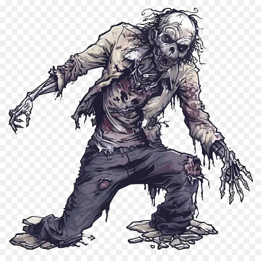 Zombie Assustador，Zombie PNG