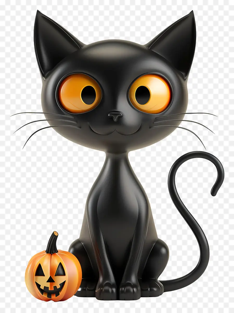 Gato Preto De Halloween，Gato Preto PNG