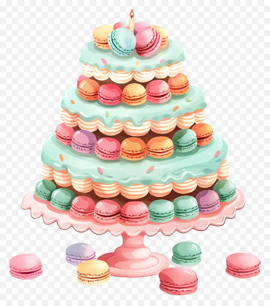 Bolo Do Paraíso Do Macaron，Bolo De Casamento PNG