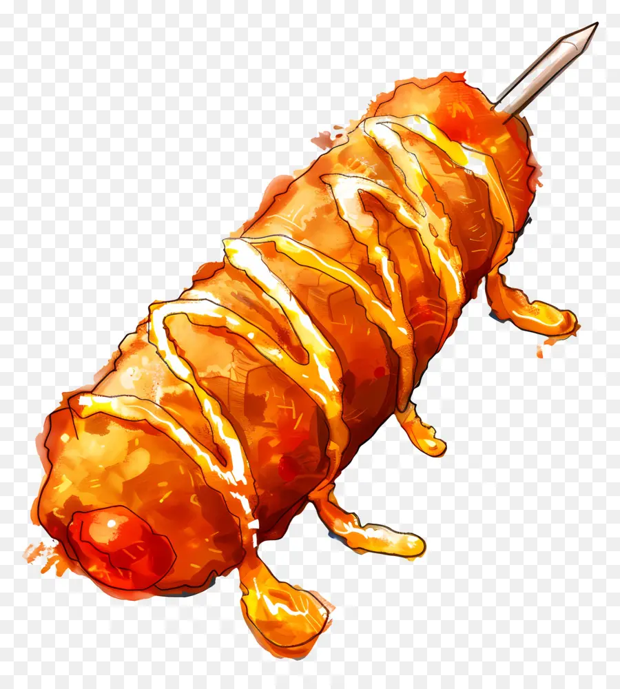 Corndog，Batata Cozida PNG