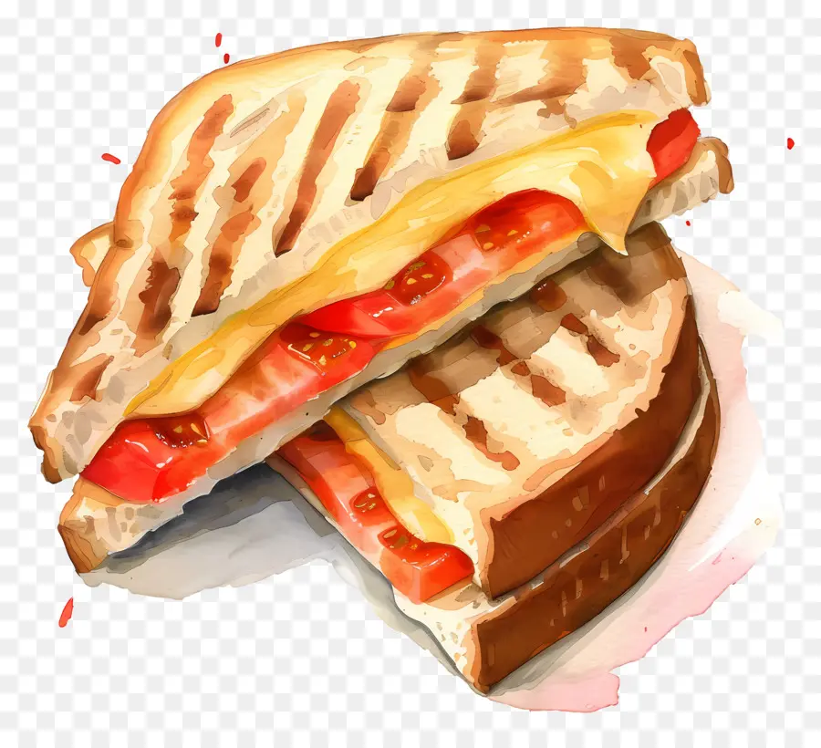 Panini De Queijo，Sanduíche PNG