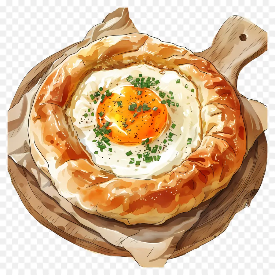 Acharuli Khachapuri，Massa De Face Aberta PNG