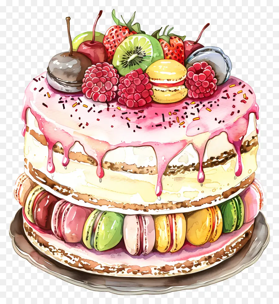 Bolo Do Paraíso Do Macaron，Bolo PNG