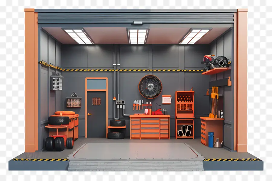 Garagem 3d，Garagem Ferramentas PNG