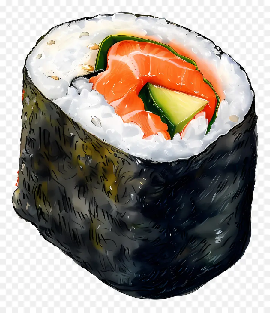 Maki Sushi Roll，Sushi PNG