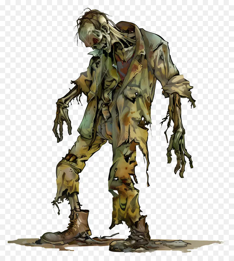 Zombie Assustador，Zombie PNG