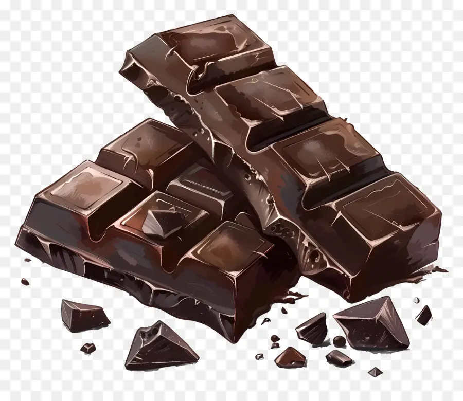 Chocolate Sem Farinha，Barras De Chocolate PNG