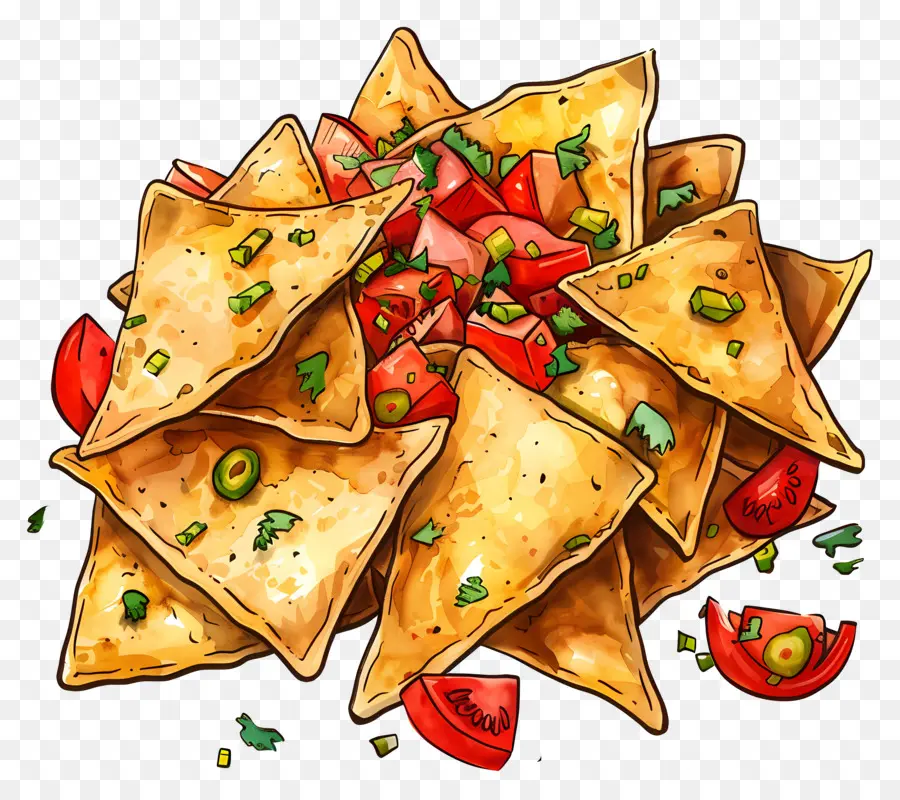 Nachos，Microplaquetas Do Tortilla PNG