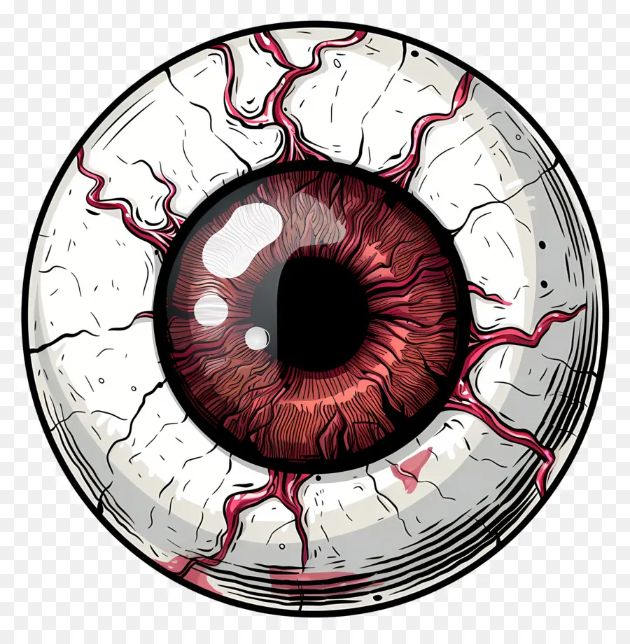 Halloween Eyelall，Olho De Sangue PNG