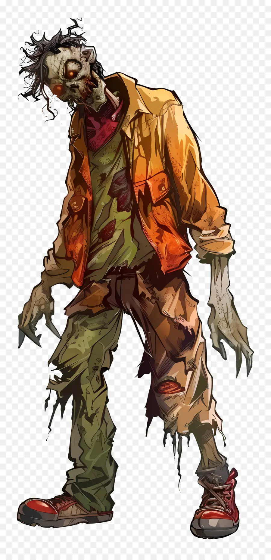 Zombie Assustador，Zombie PNG