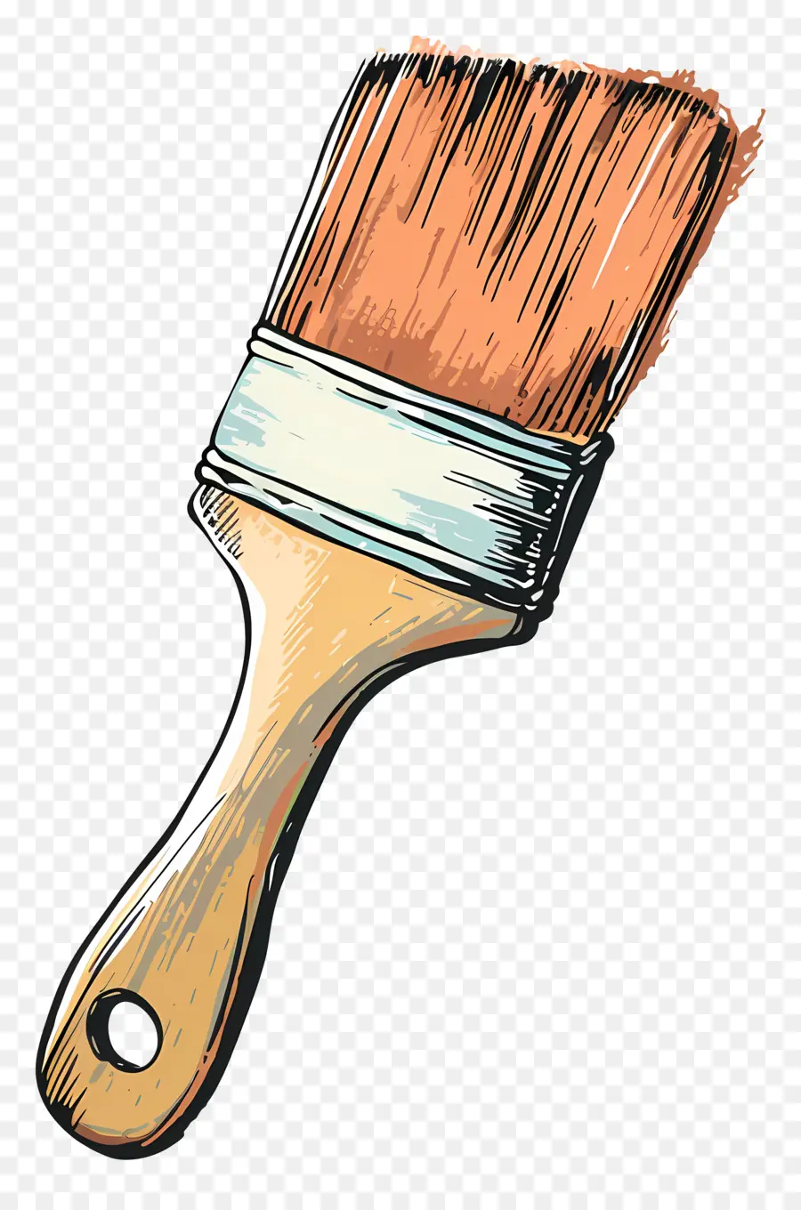 Pincel De Pintura，Paintbrush PNG