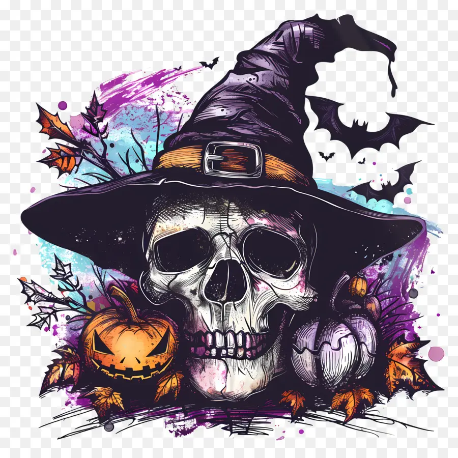 Halloween Crânio，Dia Das Bruxas PNG