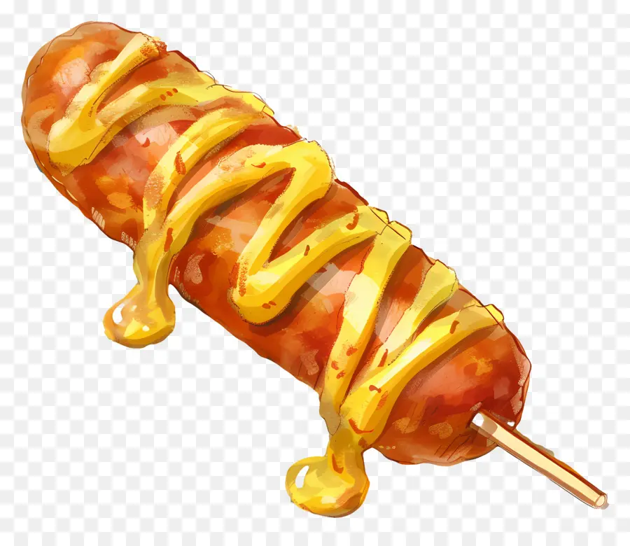 Corndog，Cachorro Quente PNG