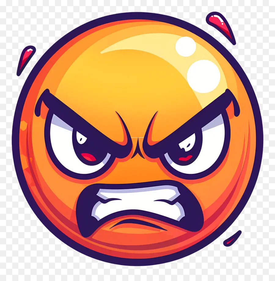 Emoji Irritado，Face PNG