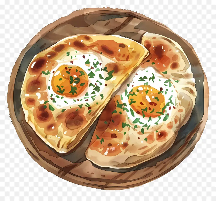 Acharuli Khachapuri，Pita Bread PNG