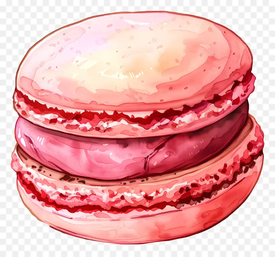 Macaroon，Cor De Rosa De Macaron PNG