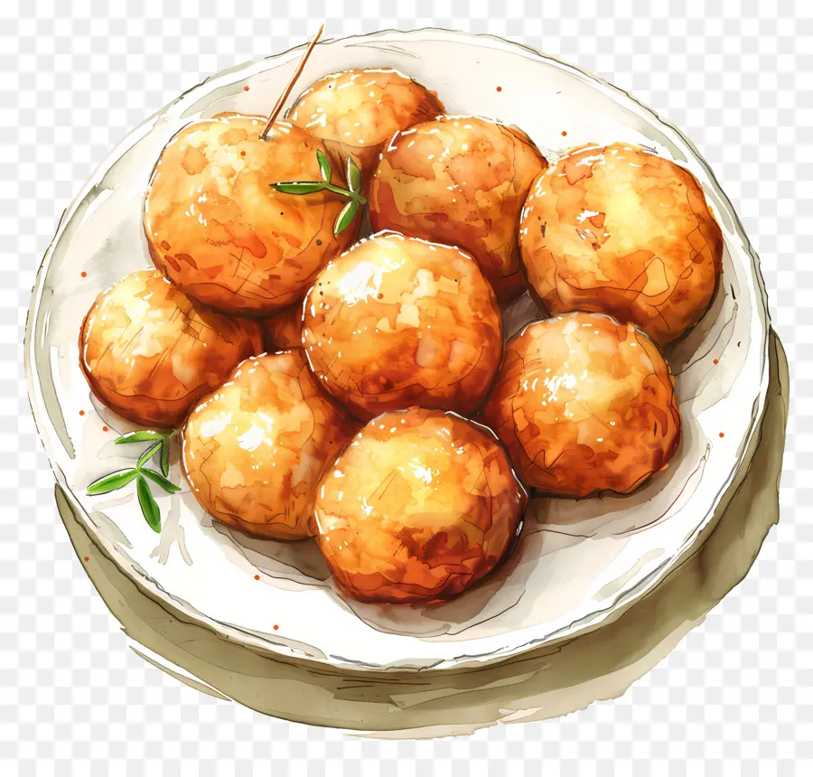 Batata Bolas，Fried Potatoes PNG