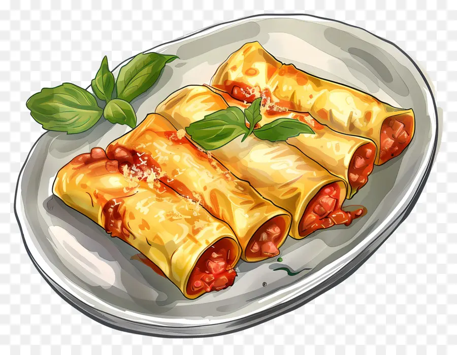 Cannelloni，Rolos De Lasanha PNG