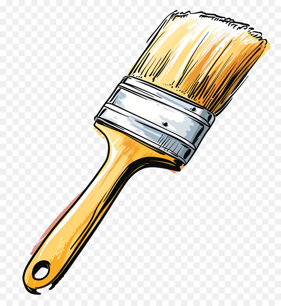 Pincel De Pintura，Paintbrush PNG