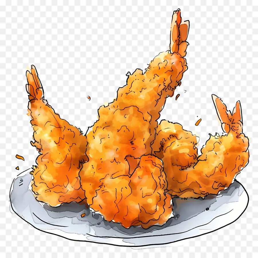 Tempura，Frango Frito PNG