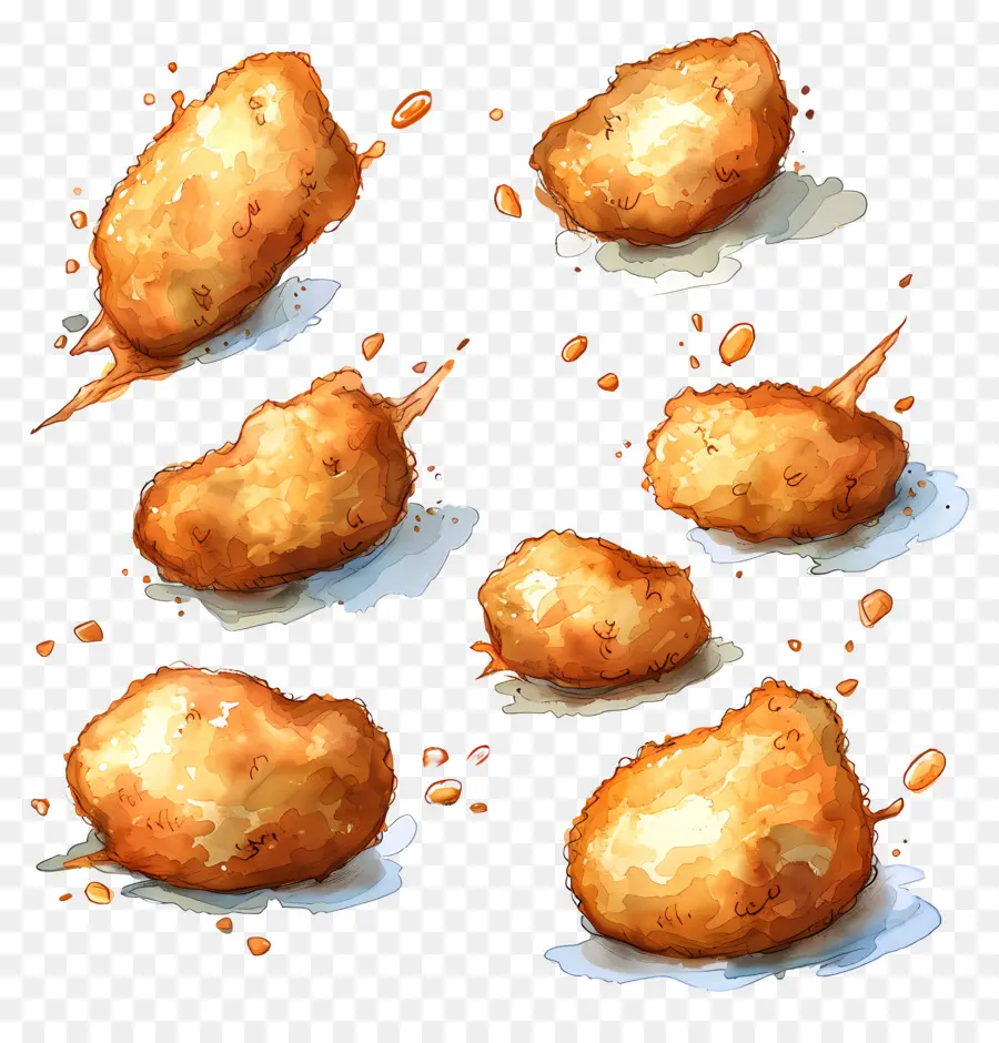 Pepitas Fritas，Lanche PNG