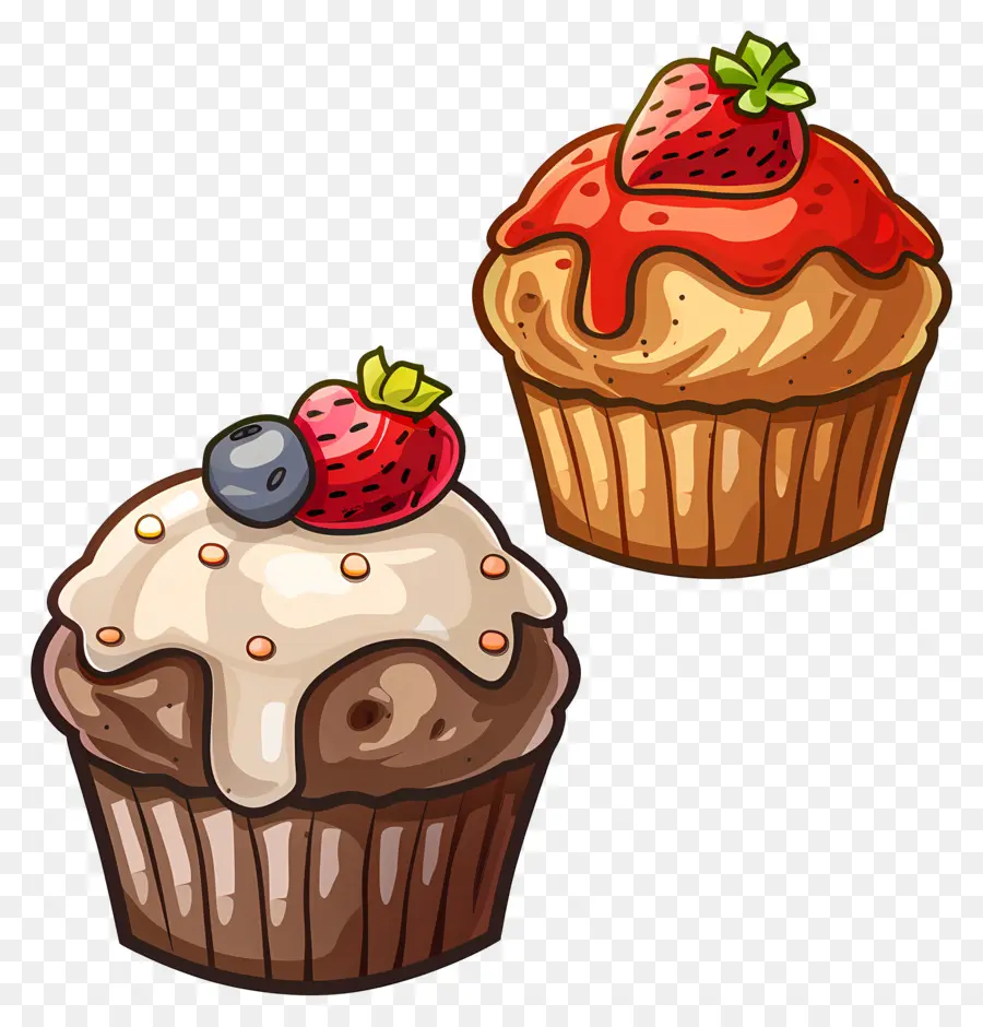 Queques，Cupcakes PNG