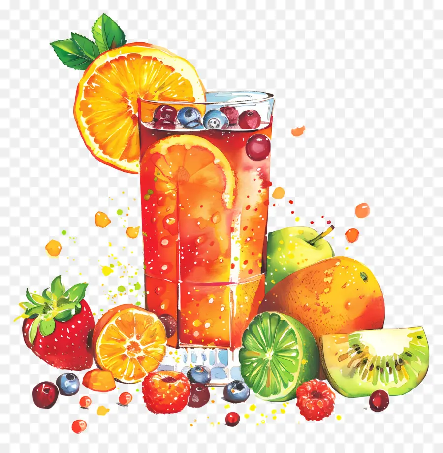 Ponche De Frutas，Bebida De Fruta PNG