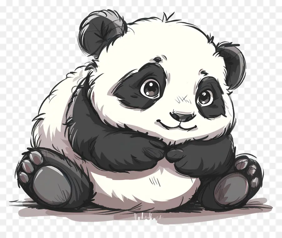 Panda Bonito，Dos Desenhos Animados Do Panda PNG