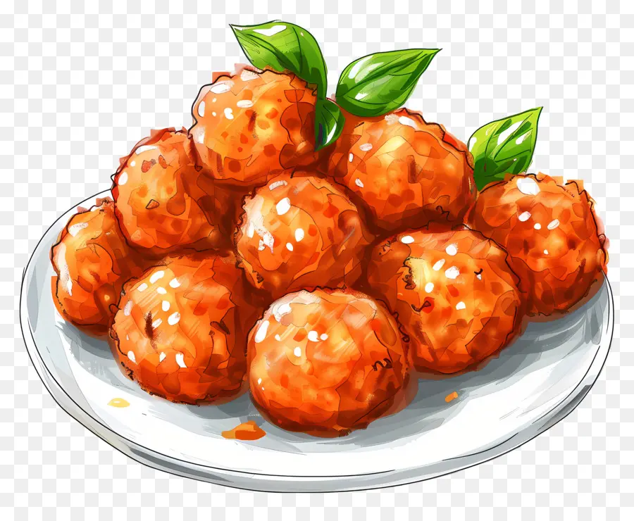 Frango Bolas，Bolballs De Frigideiras PNG