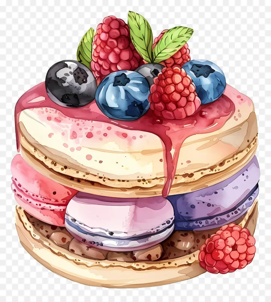 Bolo Do Paraíso Do Macaron，Bolo De Chocolate PNG