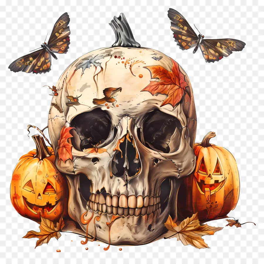 Halloween Crânio，Dia Das Bruxas PNG