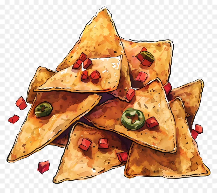 Nachos，Microplaquetas Do Tortilla PNG