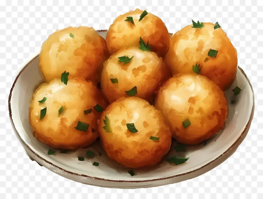 Batata Bolas，Batatas Fritos PNG