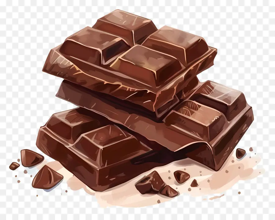 Chocolate Sem Farinha，Barras De Chocolate PNG