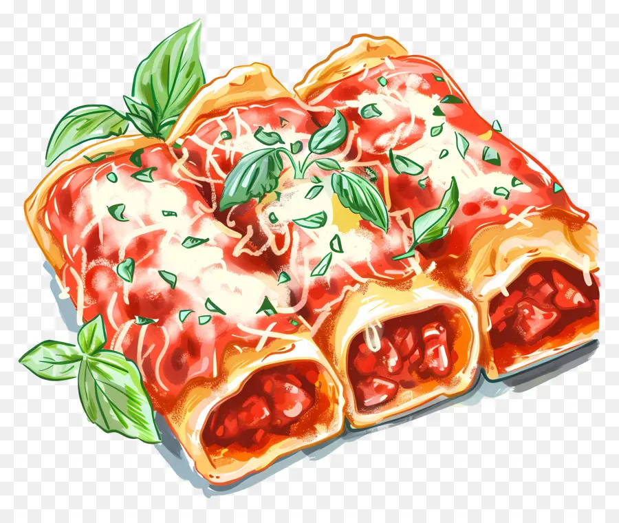 Cannelloni，Lasanha Italiana PNG