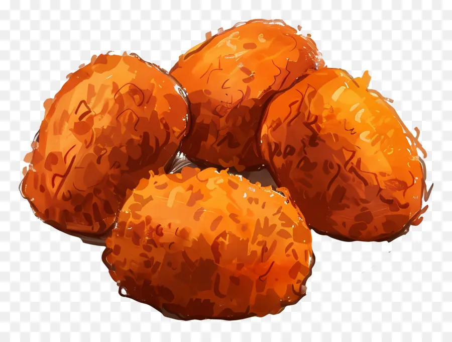 Croquetes，Alimentos Fritos PNG