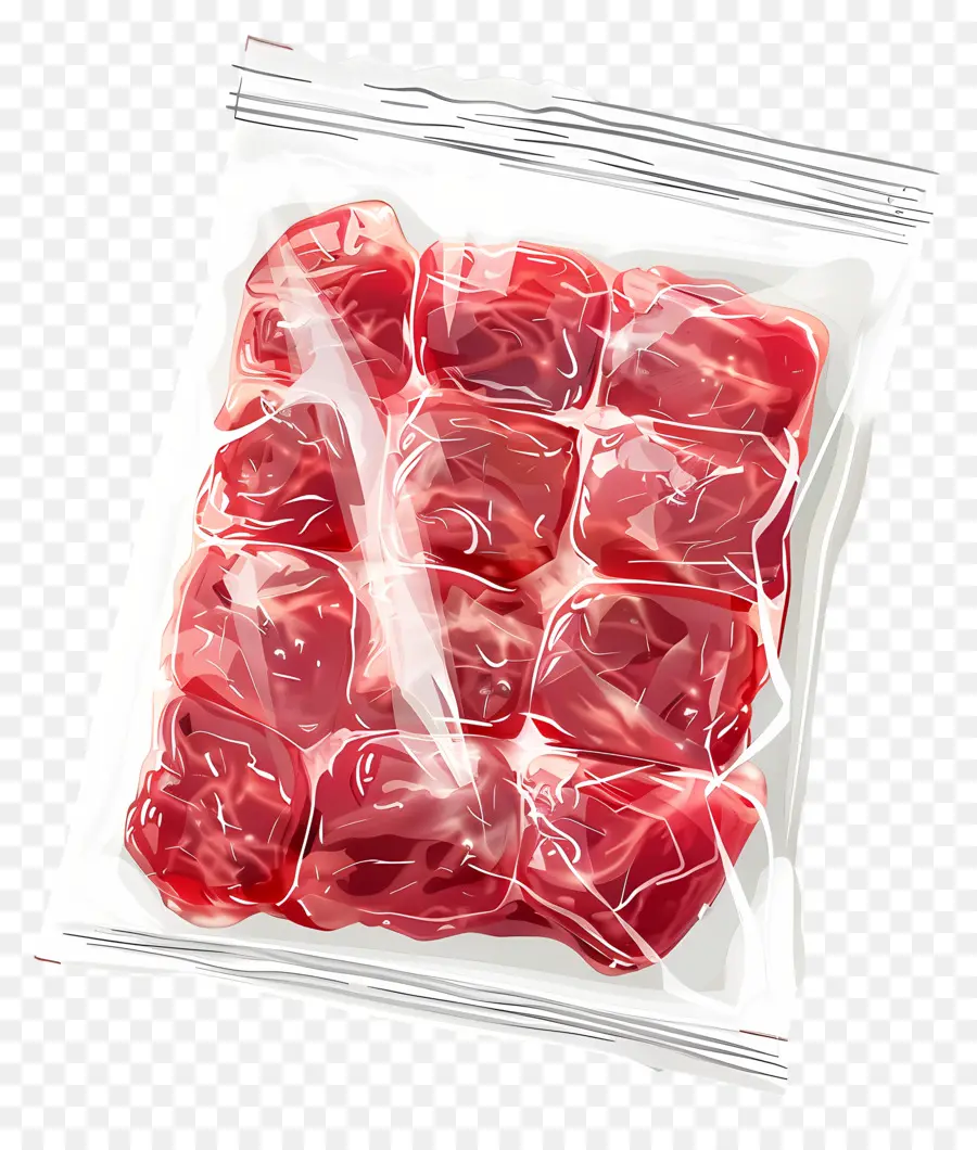 Pacote De Carne Congelada，Carne Crua PNG