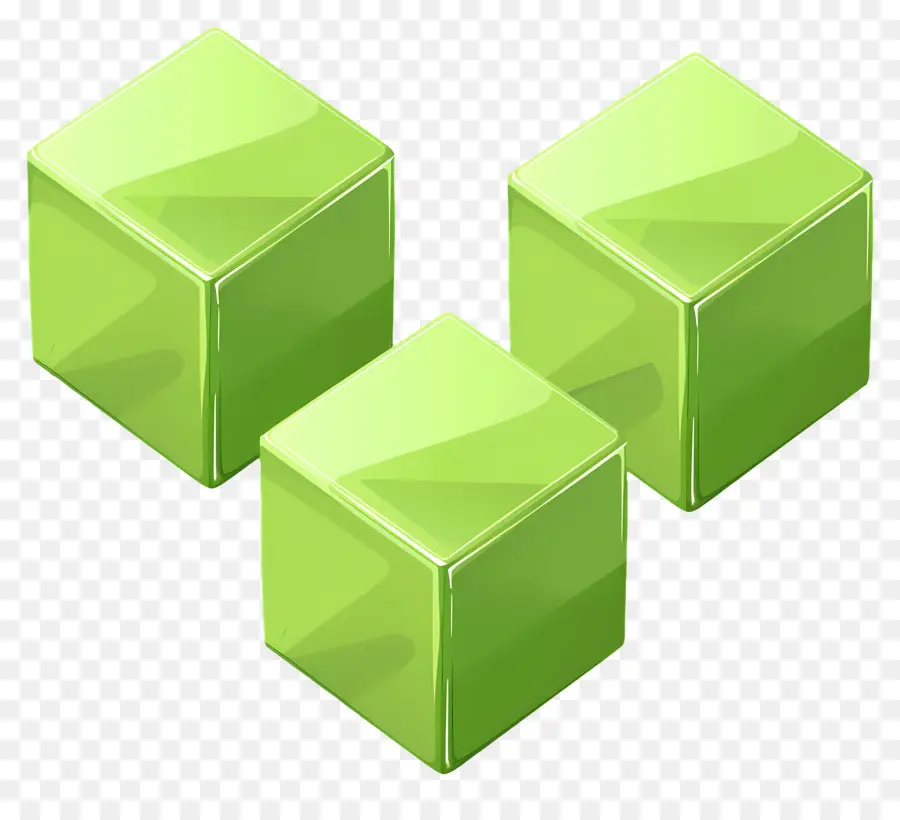 Caixa Verde，Verde Cubo PNG