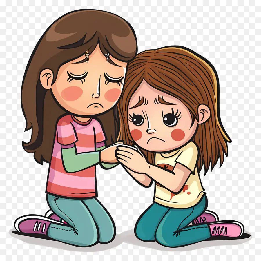 Girl Consoling，Meninas Jovens PNG