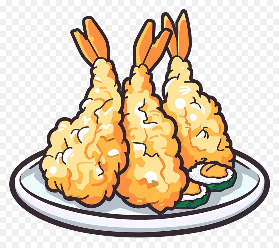 Tempura，Camarão Frito PNG