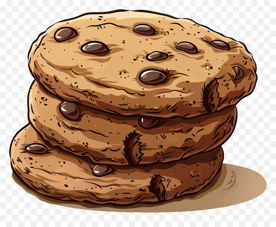 Cookies De Chocolate，Chocolate Chip Cookies PNG