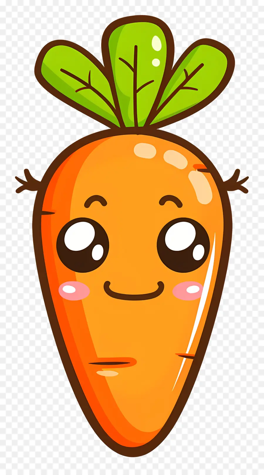 Cartoon De Cenoura，Vegetal Sorridente PNG