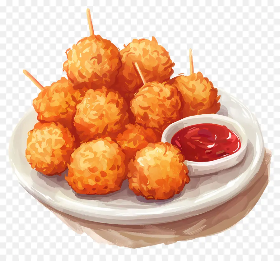 Bolinhos De Queijo Frito，Aperitivo PNG